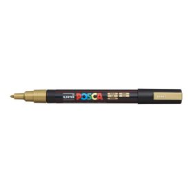   UNI Dekormarker, 0,9-1,3 mm, UNI "Posca PC-3M", arany