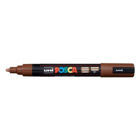   UNI Dekormarker, 0,9-1,3 mm, UNI "Posca PC-3M", barna