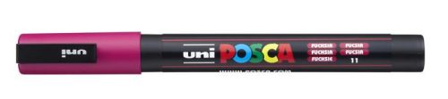 UNI Dekormarker, 0,9-1,3 mm, UNI "Posca PC-3M", fukszia