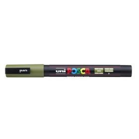   UNI Dekormarker, 0,9-1,3 mm, UNI "Posca PC-3M", khaki
