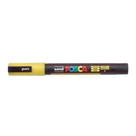   UNI Dekormarker, 0,9-1,3 mm, UNI "Posca PC-3ML", fényes sárga