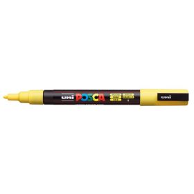   UNI Dekormarker, 0,9-1,3 mm, UNI "Posca PC-3M", sárga