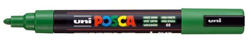 UNI Dekormarker, 1,8-2,5 mm, UNI "Posca PC-5M", erdőzöld