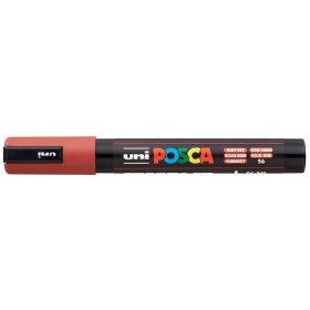   UNI Dekormarker, 1,8-2,5 mm, UNI "Posca PC-5M", rubin vörös