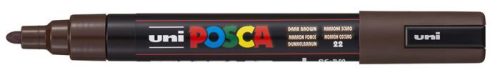 UNI Dekormarker, 1,8-2,5 mm, UNI "Posca PC-5M", sötétbarna