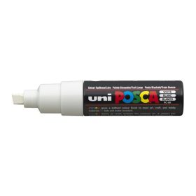   UNI Dekormarker, 8 mm, vágott, UNI "Posca PC-8K", fehér