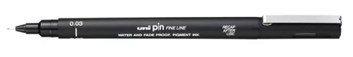 UNI Rajzmarker, 0,03 mm, UNI PIN, fekete
