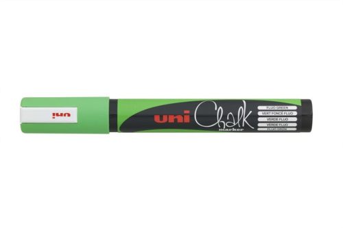 UNI Krétamarker, 1,8-2,5 mm, UNI "PWE-5M", fluor zöld