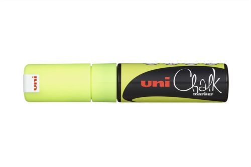 UNI Krétamarker, 8 mm, UNI "PWE-8K", fluor sárga