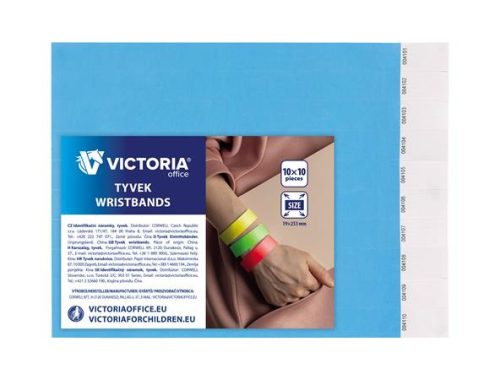 VICTORIA OFFICE Karszalag, 3/4", tyvek, világos kék, VICTORIA OFFICE