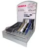 ZEBRA Golyóstoll display, 0,24 mm, teleszkópos, ZEBRA "SL-F1", kék