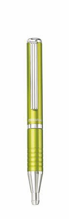 ZEBRA Golyóstoll, 0,24 mm, teleszkópos, tea zöld színű tolltest, ZEBRA "SL-F1", kék