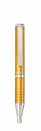 ZEBRA Golyóstoll, 0,24 mm, teleszkópos, arany színű tolltest, ZEBRA "SL-F1", kék