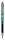 ZEBRA Golyóstoll, 0,24 mm, nyomógombos, zöld tolltest, ZEBRA "F-301 A", kék