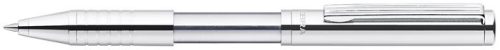 ZEBRA Golyóstoll, 0,24 mm, teleszkópos, ezüst színű tolltest, ZEBRA "SL-F1", kék