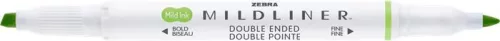 ZEBRA Szövegkiemelő, 1,0/3,5 mm, kétvégű ZEBRA "Mildliner Cool & Refined" zöld