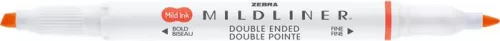 ZEBRA Szövegkiemelő, 1,0/3,5 mm, kétvégű, ZEBRA "Mildliner Warm", cinóber