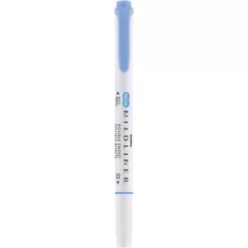  ZEBRA Szövegkiemelő, 1,0/3,5 mm, kétvégű ZEBRA "Mildliner Cool & Refined" kék