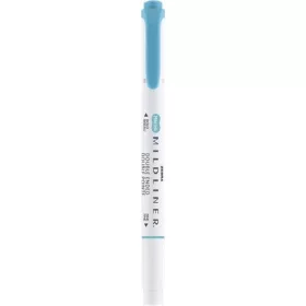   ZEBRA Szövegkiemelő, 1,0/3,5 mm, kétvégű, ZEBRA "Mildliner Warm", füstkék