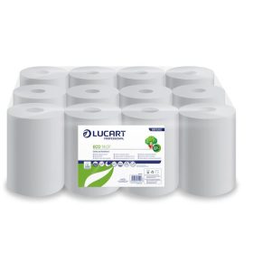   LUCART Kéztörlő, tekercses, 2 rétegű, LUCART, "Eco CF 14", fehér