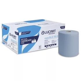   LUCART Kéztörlő, tekercses, 2 rétegű, LUCART "Strong Blue 155 ID", kék