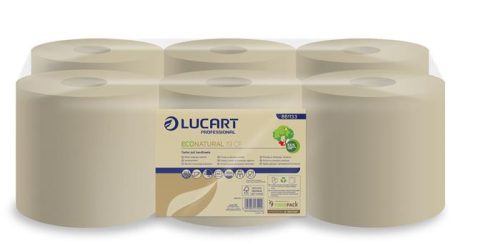 LUCART Kéztörlő, tekercses, 2 rétegű, LUCART "EcoNatural 19 CF", havanna barna