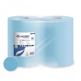   LUCART Törlőkendő, tekercses, 3 rétegű, LUCART "SKYTECH 3.500 XL", kék