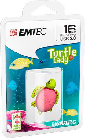 EMTEC Pendrive, 16GB, USB 2.0, EMTEC "Lady Turtle"