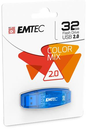 EMTEC Pendrive, 32GB, USB 2.0, EMTEC "C410 Color", kék