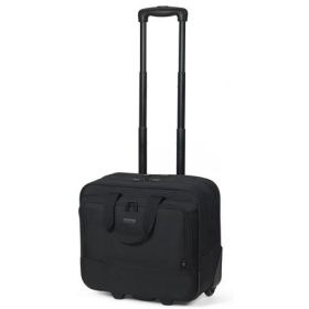   URBAN FACTORY Utazótáska, notebook rekesszel, kerekekkel, 16", URBAN FACTORY, fekete
