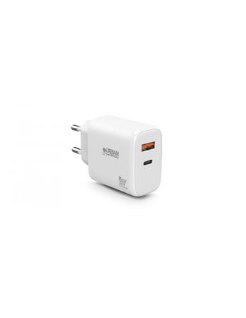 URBAN FACTORY Hálózati töltő, 1xUSB-A (12W), 1xUSB-C (45W), URBAN FACTORY