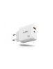 URBAN FACTORY Hálózati töltő, 1xUSB-A (12W), 1xUSB-C (45W), URBAN FACTORY