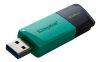 KINGSTON Pendrive, 256GB, USB 3.2, KINGSTON "Exodia M", fekete-türkiz