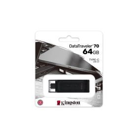   KINGSTON Pendrive, 64GB, USB-C, KINGSTON "DataTraveler 70"