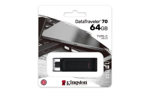 KINGSTON Pendrive, 64GB, USB-C, KINGSTON "DataTraveler 70"