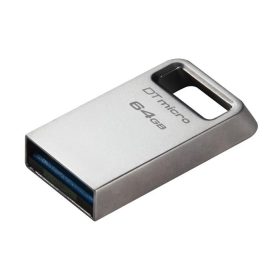   KINGSTON Pendrive, 64GB, USB 3.2, 200MB, fém, KINGSTON "DT Micro Gen2"