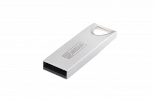 MYMEDIA Pendrive, 64GB, USB 2.0, alumínium ház, MYMEDIA "Alu" (by VERBATIM)