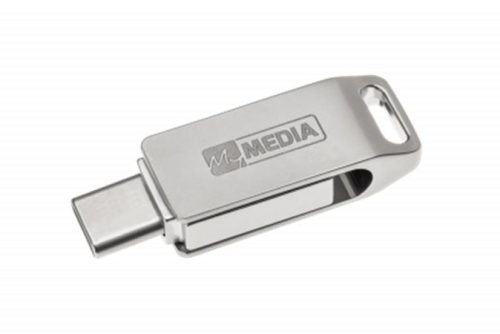 MYMEDIA Pendrive, 64GB, USB 3.2 Gen1 + USB-C, alumínium ház, MYMEDIA "Dual" (by VERBATIM)