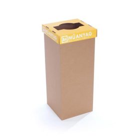   RECOBIN Szelektív hulladékgyűjtő, újrahasznosított, 50 l, RECOBIN "Office", sárga