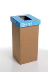   RECOBIN Szelektív hulladékgyűjtő, újrahasznosított, angol felirat, 20 l, RECOBIN "Mini", kék