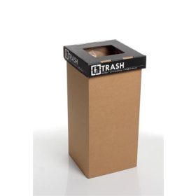   RECOBIN Szelektív hulladékgyűjtő, újrahasznosított, angol felirat, 20 l, RECOBIN "Mini", fekete