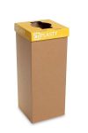   RECOBIN Szelektív hulladékgyűjtő, újrahasznosított, szlovák felirat, 60 l, RECOBIN "Office", sárga