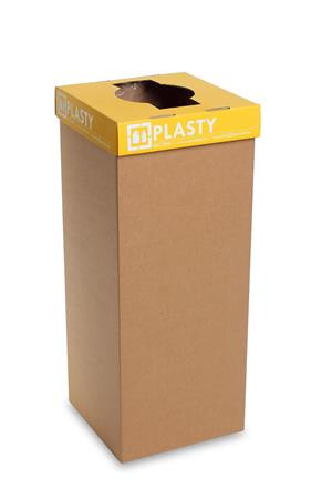 RECOBIN Szelektív hulladékgyűjtő, újrahasznosított, szlovák felirat, 50 l, RECOBIN "Office", sárga