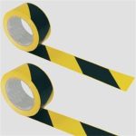 . Jelzőszalag, 70 mm x 200 m, sárga -fekete