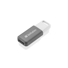   VERBATIM Pendrive, 128GB, USB 2.0, VERBATIM "Databar", szürke