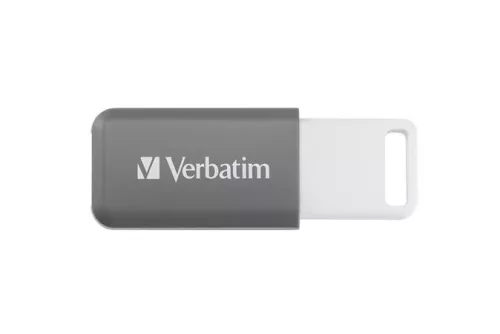 VERBATIM Pendrive, 128GB, USB 2.0, VERBATIM "Databar", szürke