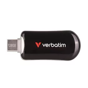   VERBATIM Pendrive, 128GB, USB-C 3.2 Gen1, VERBATIM "Plectra", fekete