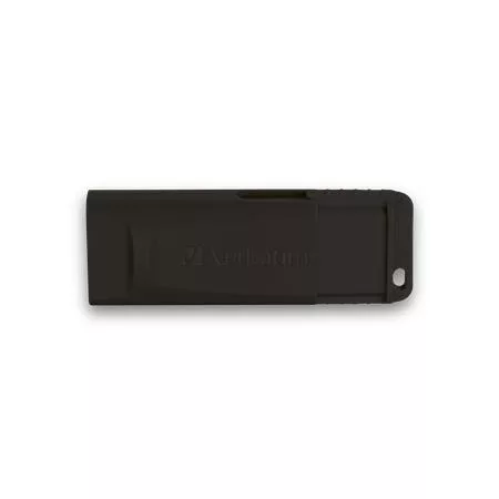 VERBATIM Pendrive, 128GB, USB 2.0, VERBATIM "Slider", fekete