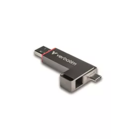   VERBATIM Pendrive, 1TB, USB-A/C 3.2 Gen1, VERBATIM "Dual QuickStick", fekete