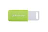VERBATIM Pendrive, 32GB, USB 2.0, VERBATIM "Databar", zöld